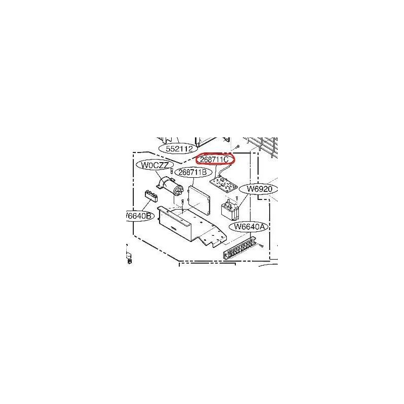 PCB CONTROL EXTERIOR CONDENSACION AIRE ACONDICIONADO LG 6871A20130U