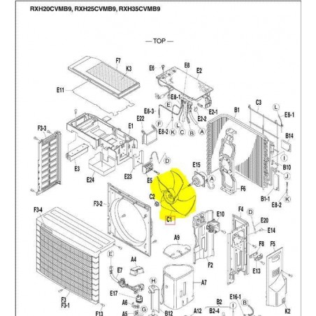 VENTILADOR CONDENSADORA DAIKIN 083946J