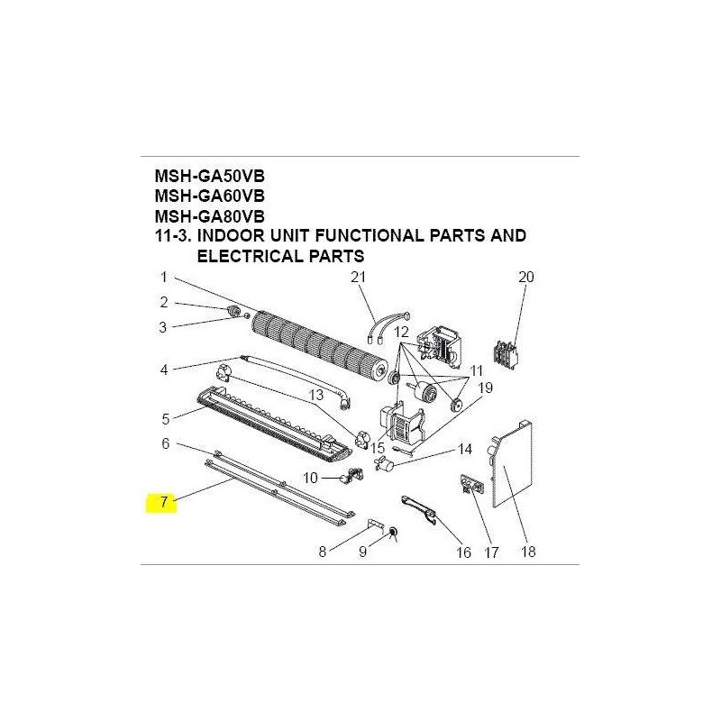 E12685041	VANE LOWER