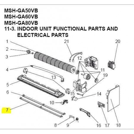 E12685041	VANE LOWER